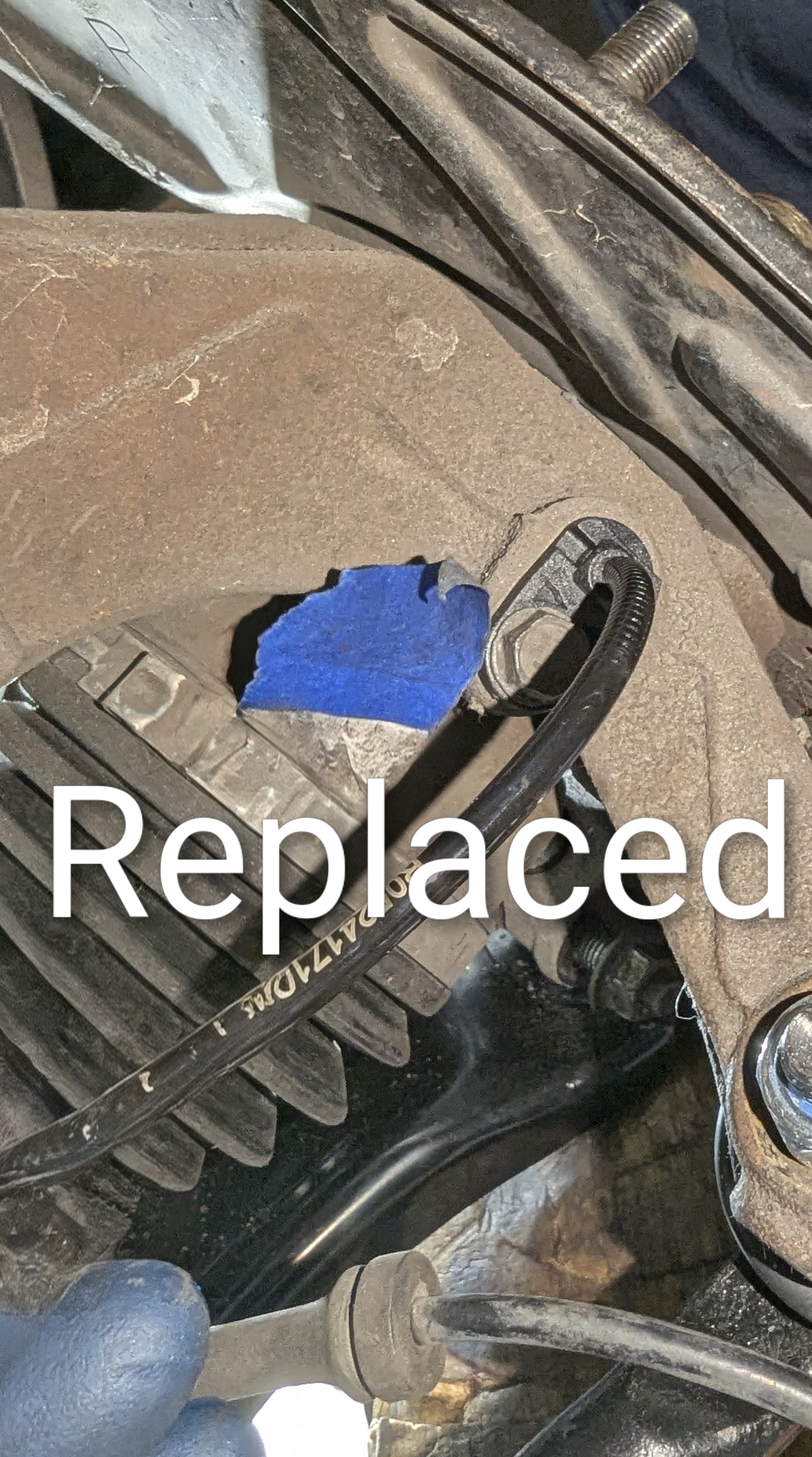 Front Wheel Speed Sensor Replaced